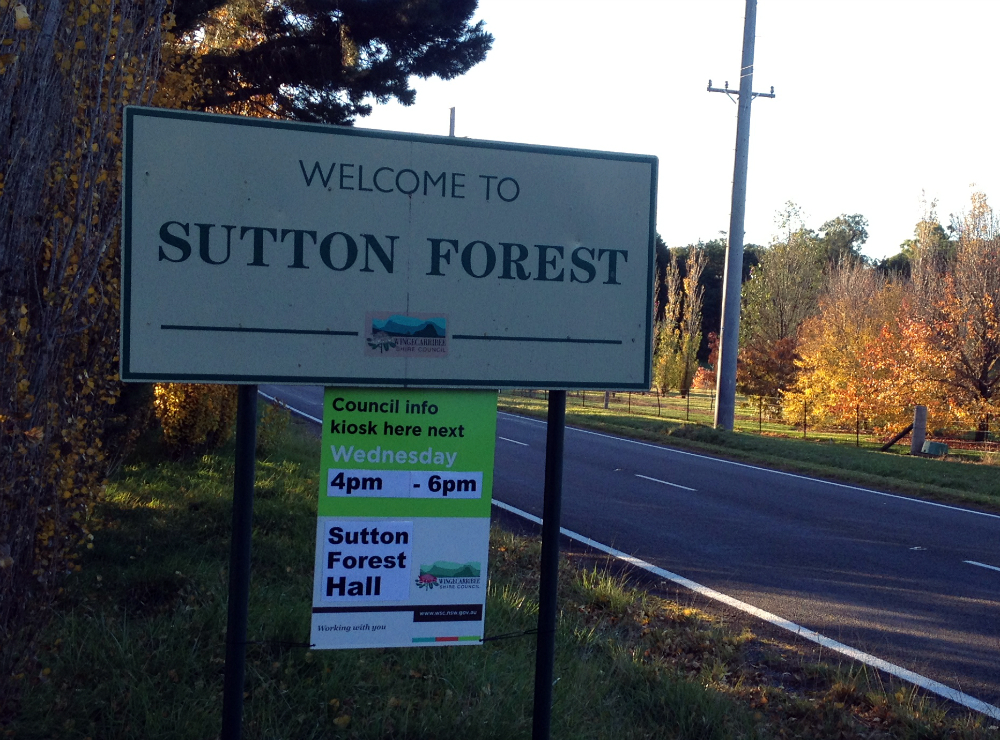 sutton forest sign