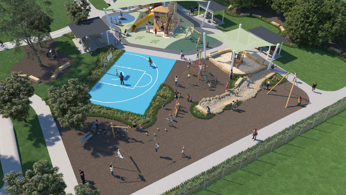 image of draft plans for casburn park